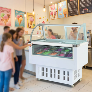 <span class=keywords><strong>Vitrine</strong></span> Réfrigérée YINZHENG pour Glaces et Gelatos, 10 Bacs 1/4, Refroidissement Direct, Prix Abordable - Product Image 1