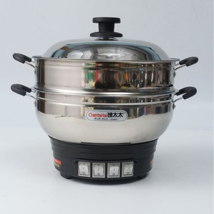 Chantaitai Electric Steamer 32cm Stainless Steel Multi Layer Steam Pot Household Cooking Appliance - Product Image 1