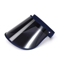 Chapeau de soleil noir transparent avec visière en plastique imperméable pour le cyclisme et les activités de plein air