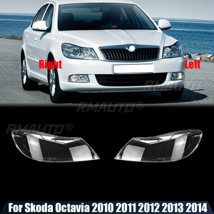 Pour Skoda Octavia 2010 2011 2012 2013 2014 Coque de phare avant transparente Cache de lampe Cache de phare Lentille de phare - Product Image 1