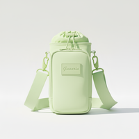 Pochette pour bouteille d'eau en néoprène légère, personnalisée par le fabricant, vente chaude, avec fermeture éclair, pour gobelet