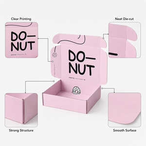 Boîtes d'expédition en carton ondulé personnalisées avec logo, matériaux recyclés, gaufrage et emballage cadeau – Vente chaude - Product Image 3