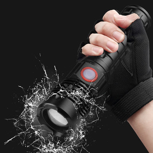 XHP50 ไฟฉายซูมขนาดกะทัดรัดแบบชาร์จไฟได้ LED แบบพกพากลางแจ้งพร้อมคลิปหนีบปากกา ไม่รวมแบตเตอรี่ 18650 - Product Image 3