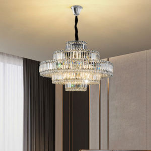 新款现代奢华金色水晶吊灯圆形吸顶灯吊灯餐厅吊灯 - Product Image 4