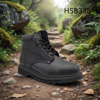 HY, Chaussures de sécurité S3 en cuir gaufré haut de gamme, très vendues, populaires en Jamaïque, avec semelle en caoutchouc Goodyear, bottes de travail HSB141