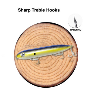 <span class=keywords><strong>Leurre</strong></span> <span class=keywords><strong>de</strong></span> <span class=keywords><strong>surface</strong></span> flottant ABS Spook Topwater Pencil Lure <span class=keywords><strong>de</strong></span> 126 mm et 26 g, type <span class=keywords><strong>stickbait</strong></span> pour la pêche en eau salée, pour la pêche au black-bass et en eaux côtières - Product Image 4