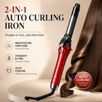 Torlin Affichage LED Antistatique Chauffage Rapide Température Réglable Outil de Coiffure OEM ODM Lisseur et Fer à Boucler 2 en 1