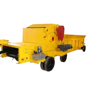 Diesel Engine Drum High Output Large Capacity And High Strength Wood Crusher Machine Log Shredder For Breaking Wood