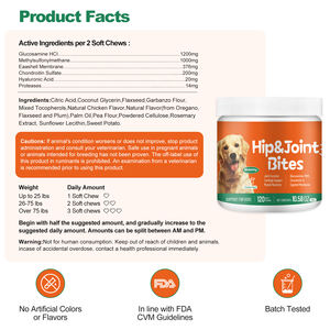 Superventas perro suave masticar cadera suplemento para perros glucosamina alivio del dolor trata avanzada condroitina suplemento para perros - Product Image 6