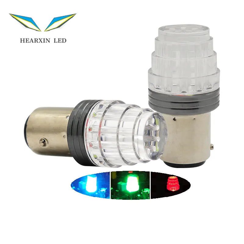 RGB LED Xe Bóng Đèn 1156 1157 Màu Đỏ Phanh Đèn Bay15d LED Ánh Sáng Cho Đuôi Đèn Phanh Dừng Tín Hiệu Đèn Bên Đánh Dấu Bãi Đậu Xe Ánh Sáng