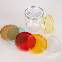 400ml 620ml Chine Conservation du poisson naturel peut vider les bocaux en plastique pour animaux de compagnie avec couvercle à décoller pour la mise en conserve de biscuits alimentaires