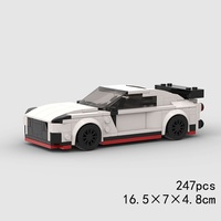 Compatible avec les briques de marque, voiture de course MOC, jouets de construction éducatifs à assembler soi-même pour enfants, en matériau ABS, cadeau d'entreprise
