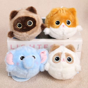 Juguetes Songshan al por mayor: Bolas de espuma viscoelástica para aliviar la presión, muñeco de peluche de 10 cm, colgante de erizo, gato, delfín de río, llavero - Product Image 2