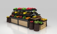 Gratis Design Supermarkt Rekken Hout Fruit En Groente Plank Standaard Rek Voor Supermarkt
