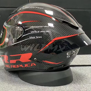 カーボンファイバー製 フルフェイスヘルメット バイク用 レーシングヘルメット - Product Image 4