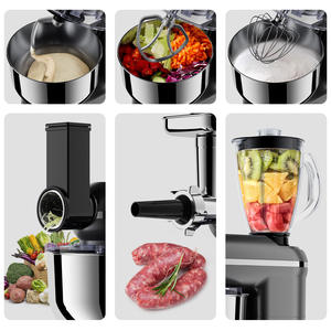 Batidora de Pedestal Smilepro 405X246X315mm con Diseño de Cabezal Inclinable, Batidora Eléctrica de Alimentos con Cuchilla Mezcladora Individual, Gris Personalizado - Product Image 3