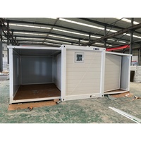Maison conteneur modulaire extensible et déployable sur site, à installation rapide, pour l'hébergement des travailleurs de bureau en projet à distance