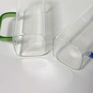 <span class=keywords><strong>Verre</strong></span> à eau carré au design moderne, tasse à bière en <span class=keywords><strong>verre</strong></span> transparent <span class=keywords><strong>avec</strong></span> couvercles et pailles pour <span class=keywords><strong>Mojito</strong></span>, sodas, smoothies, whisky, café glacé - Product Image 3