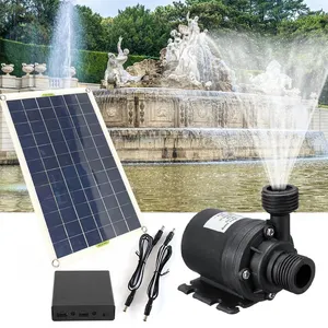 Effizientes Solarpanel mit unterschiedlichem Wasserstil Sprüher für den Außenbereich tauchbarer Dc-Solarbrunnen schwimmender Solarbrunnen