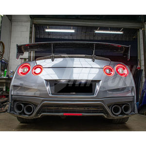 Difusor trasero inferior de fibra de carbono seca estilo OEM MY12 con luz de freno para Nissan R35 GTR 2008-2023 - Product Image 2