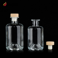 Verre Whisky Tequila Vodka Gin Vin 100ml 250ml 500ml 750ml Décanteur Forme Unique Vide Fantaisie Boisson Alcoolisée Bouteille de Liqueur