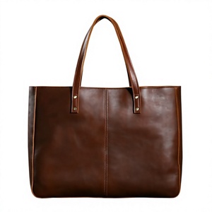 Casual Style Leather <b>Tote</b> Bag For Women's Accessories Lightweight Eco Friendly Real Cow Buffalo Leather Handbags And Purse - Product Image 1