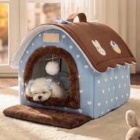 Maisonnette pour chat d'intérieur, lit pour chat, nid pour petit chien et chaton, abri en feutre chaud, style varié, tapis de couchage pour animaux de compagnie