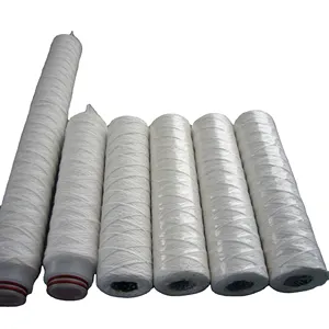 10/20/30/40 inch 0.5 Micron String Wound Filter Cartridge, Polypropylene Yarn String Wound Filter Cartridge