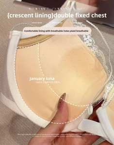 <span class=keywords><strong>Soutien</strong></span>-<span class=keywords><strong>gorge</strong></span> sexy en dentelle à boucle frontale, 3/4 de bonnet, uni, respirant, pour petite poitrine, effet push-up, sans armatures, grand <span class=keywords><strong>soutien</strong></span> - Product Image 3