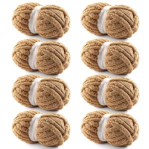 Hilo de Chenilla Grueso y Colorido de Poliéster para Tejer a Mano, Ideal para Mantas de Chenilla, Venta al Por Mayor de Fábrica - Product Image 1