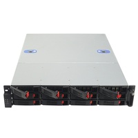 Casing Server Rak 19 Inci 12 Bay Hot Swap Mendukung Motherboard ATX 2U untuk Penyimpanan