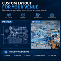 Conjuntos de Juegos Blandos con Diseño Acolchado Brillante, Certificación CE ASTM, Estructura Azul Cian con Tobogán para Proyectos de Centros Comerciales
