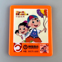 Mini puzzle éducatif coulissant en plastique à 9 grilles, motifs imprimables, porte-clés personnalisable, jouet varié en plastique, cadeau promotionnel
