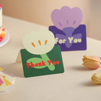 Mini cartes de voeux en papier d'art 3D Cadeaux d'anniversaire Saint Valentin de dessin animé minimaliste Enseignants de maternelle (enfants) Personnalisé