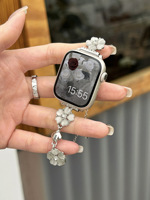 Nouvelle Tendance 2025 : Bracelet de Luxe en Titane pour Femmes et Filles, Bande Personnalisée pour Apple Watch 44mm 49mm 46mm 45mm