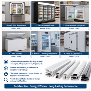 Tira de Sellado Magnética <span class=keywords><strong>Universal</strong></span> para Puertas de Refrigerador, Servicio Personalizado para Vitrinas y Refrigeradores - Product Image 6