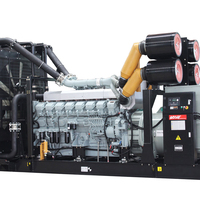 AOSIF-generador diésel AM1375, 1000kw, 1250kva, SME, 3 fases, 400v, generador de energía de planta eléctrica con mitsubishi S12R-PTA-C