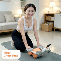 Rodillo Abdominal con Rebote Automático para Entrenamiento Diario, Ejercicio Abdominal para Hombres y Mujeres Adultos, Ejercicio Corporal en Casa
