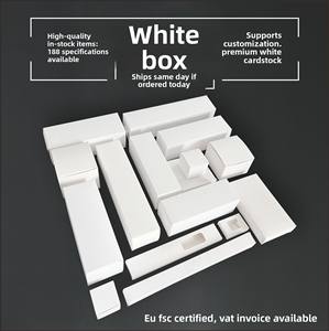Caja de embalaje pequeña de Shenzhen con ventana, caja interior de cartón blanco, caja ciega de lote pequeño, caja de doble inserción personalizada - Product Image 1