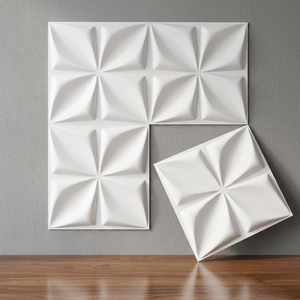 Paneles de Pared Interiores Geométricos de PVC y Tableros Decorativos Insonorizantes para Dormitorios, Almacenes y Comedores de Villas - Product Image 3