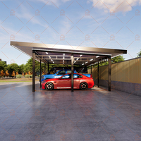Fabricant Garage préfabriqué à plancher plat 3 en 1 en conteneur Garage préfabriqué sans châssis en conteneur à paquet plat avec toit prolongé
