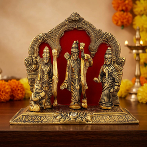 Nuevo Diseño de Alta Calidad: Ídolo de Ram Darbar de Latón para Diwali, Escultura Metálica Duradera para Dily Pooja desde India - Product Image 5