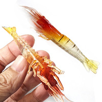Leurre souple en PVC Alpha Wholesale avec yeux lumineux pour poissons d'eau salée - Design imprimé