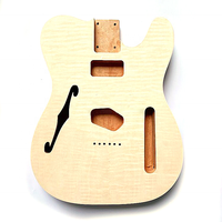 Pièces de corps de guitare électrique d'aulne d'érable de flamme de Tl inachevées de sortie d'usine