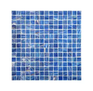 Foshan JBN 2023 nueva llegada línea pintada a mano azulejos de mosaico de vidrio azulejos de pared decorativos para baño o mosaico de piscina