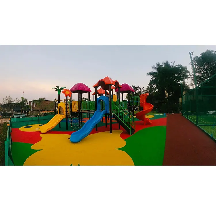 outdoor playground equipment kids playground tube slide plastic