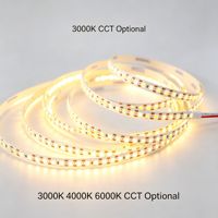 Bande lumineuse LED haute densité 144 LED 8 mm 2835 SMD 24 V 15 W, haut lumen 110 lm/W, sans scintillement, flexible, pour la décoration intérieure