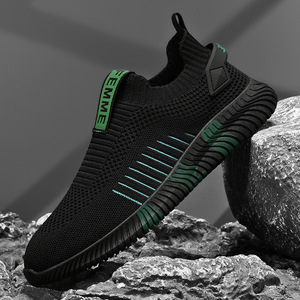 Chaussures de marche en mesh pour hommes, amorti EVA, antidérapantes, légères, doublure en coton, style printemps - Product Image 1