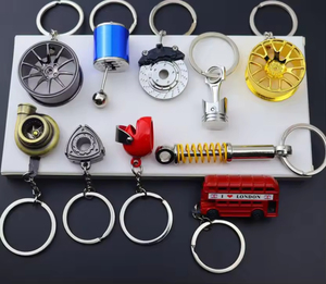 The latest factory best-selling custom logo <b>car</b> turbo shock absorber gear brake disc hub metal keychain - Product Image 3