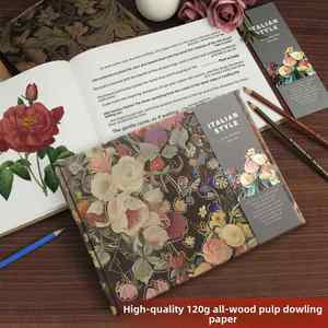 Cuaderno de tapa dura de alta gama para estudiantes, estilo italiano retro artístico, en blanco, de 16K, de Sifang Partner. - Product Image 2